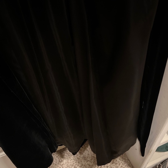 Vintage 1960s 60s Black Velvet Opera Coat Snap Closures Decorative Frogs 36 bust - Picture 7 of 10